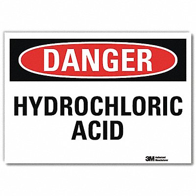 LYLE U31665RD10X7 Danger Sign 7 in x 10 in Reflective Sheeting