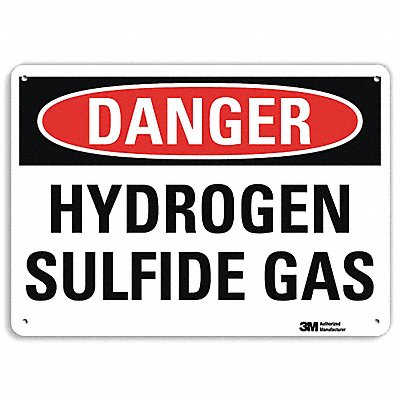 LYLE U31672NA14x10 Danger Sign 10 in x 14 in Aluminum