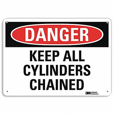 LYLE U31680NA14x10 Danger Sign 10 in x 14 in Aluminum