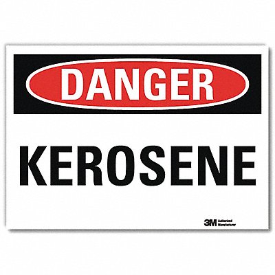 LYLE U31731RD14X10 Danger Sign 10 in x 14 in Reflective Sheeting