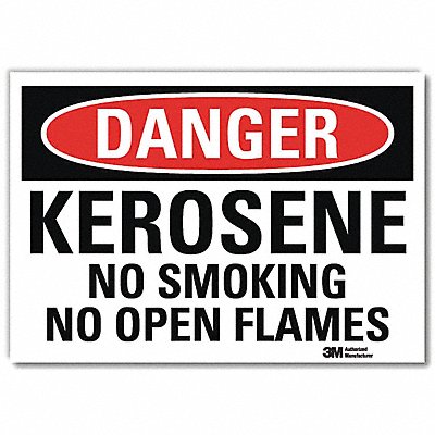 LYLE U31732RD10X7 Danger Sign 7 in x 10 in Reflective Sheeting