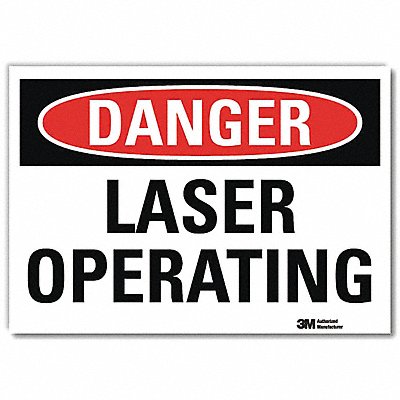 LYLE U31739RD10X7 Danger Sign 7inx10in Reflective Sheeting