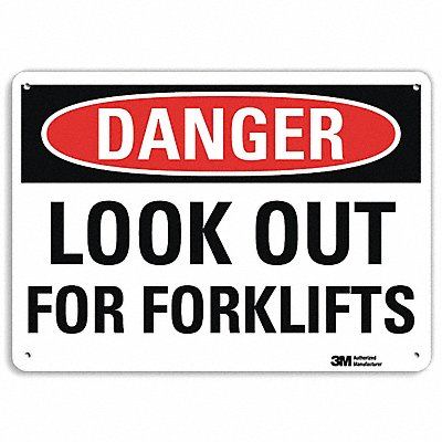 LYLE U31774RA14X10 Danger Sign 10 in x 14 in Aluminum