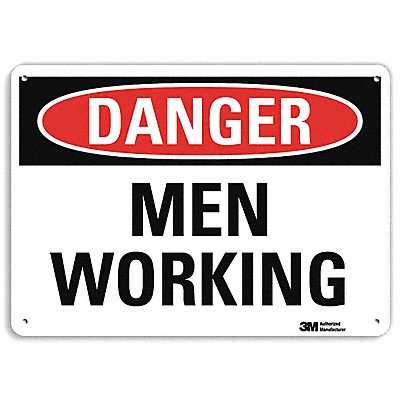 LYLE U31788RA14X10 Danger Sign 10 in x 14 in Aluminum