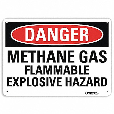 LYLE U31797NA14x10 Danger Sign 10 in x 14 in Aluminum