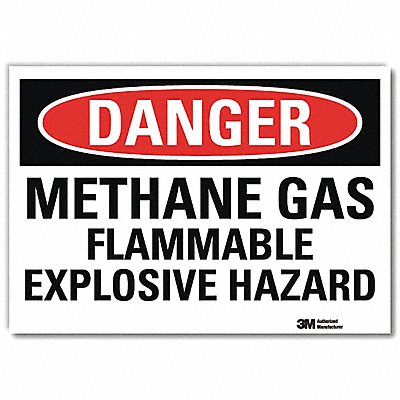 LYLE U31797RD14X10 Danger Sign 10 in x 14 in Reflective Sheeting