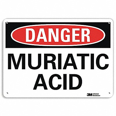 LYLE U31806NA14x10 Danger Sign 10 in x 14 in Aluminum