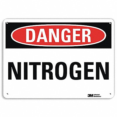 LYLE U31811RA10X7 Danger Sign 7 in x 10 in Aluminum