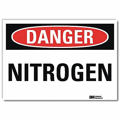 LYLE U31811RD10X7 Danger Sign 7inx10in Reflective Sheeting
