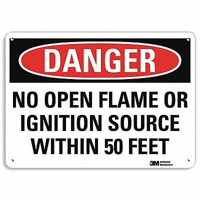 LYLE U31825RA10X7 Danger Sign 7 in x 10 in Aluminum