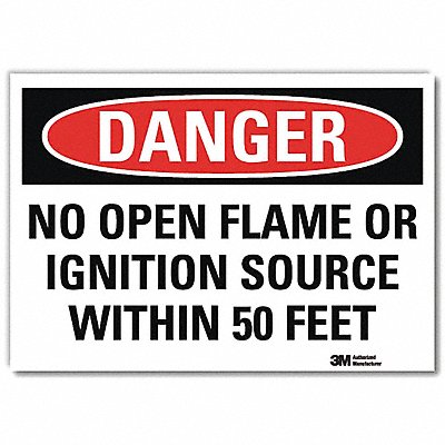 LYLE U31825RD14X10 Danger Sign 10inx14inReflective Sheeting