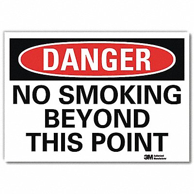 LYLE U31834RD14X10 Danger Sign 10 in x 14 in Reflective Sheeting