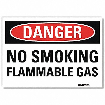 LYLE U31837RD10X7 Danger Sign 7 in x 10 in Reflective Sheeting