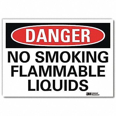 LYLE U31838RD10X7 Danger Sign 7inx10in Reflective Sheeting