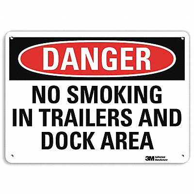 LYLE U31843NA14x10 Danger Sign 10 in x 14 in Aluminum