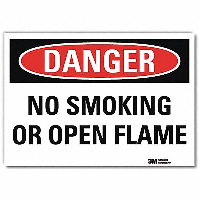 LYLE U31847RD10X7 Danger Sign 7inx10in Reflective Sheeting