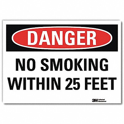 LYLE U31862RD7X5 Danger Sign 5inx7in Reflective Sheeting