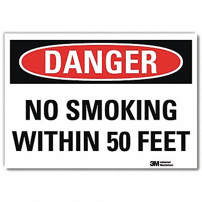 LYLE U31863RD7X5 Danger Sign 5inx7in Reflective Sheeting