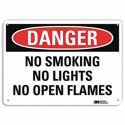 LYLE U31864NA14x10 Danger Sign 10 in x 14 in Aluminum