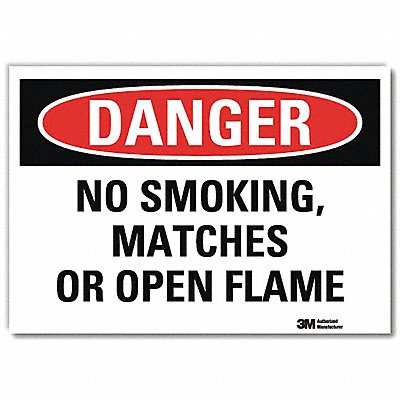 LYLE U31865RD10X7 Danger Sign 7inx10in Reflective Sheeting