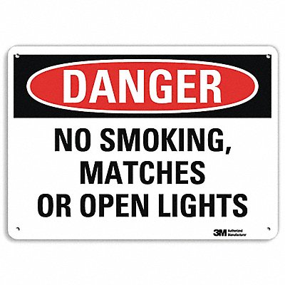 LYLE U31866NA14x10 Danger Sign 10 in x 14 in Aluminum