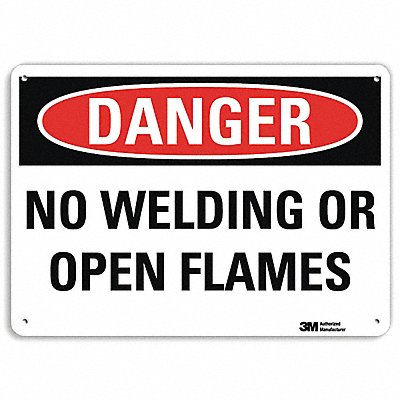 LYLE U31874RA10X7 Danger Sign 7 in x 10 in Aluminum