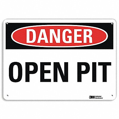 LYLE U31883RA10X7 Danger Sign 7 in x 10 in Aluminum