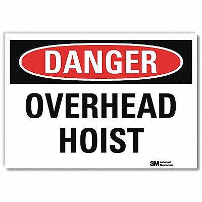 LYLE U31890RD14X10 Danger Sign 10 in x 14 in Reflective Sheeting