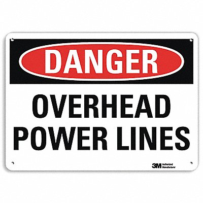 LYLE U31891RA14X10 Danger Sign 10 in x 14 in Aluminum