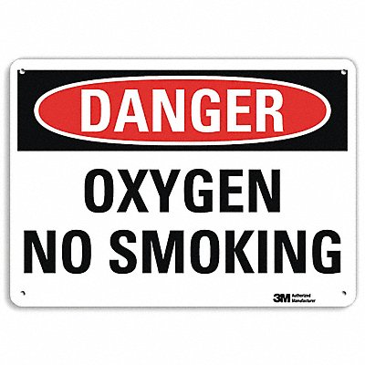 LYLE U31897RA10X7 Danger No Smoking Sign 7 in x 10 in Alum