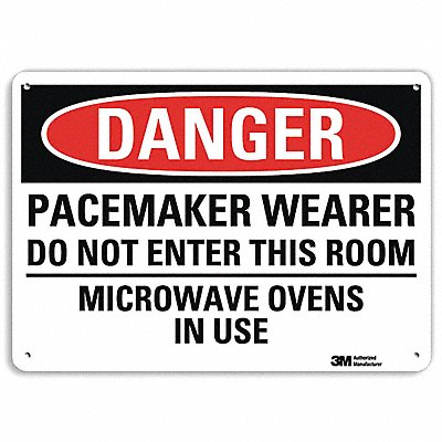 LYLE U31900NA14x10 Danger Sign 10 in x 14 in Aluminum