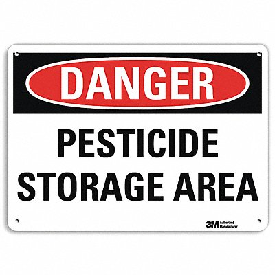 LYLE U31908RA14X10 Danger Sign 10 in x 14 in Aluminum