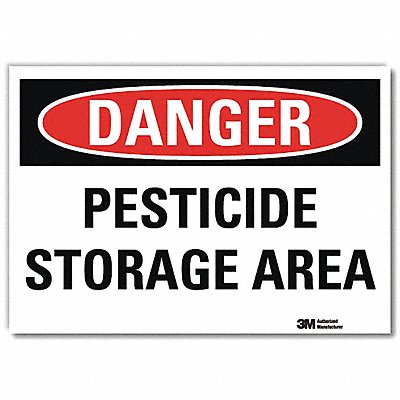 LYLE U31908RD7X5 Danger Sign 5inx7in Reflective Sheeting