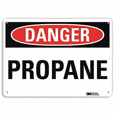 LYLE U31934RA14X10 Danger Sign 7 in x 14 in Aluminum