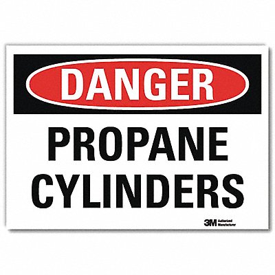 LYLE U31935RD14X10 Danger Sign 10 in x 14 in Reflective Sheeting