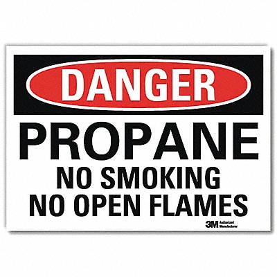 LYLE U31937RD14X10 Danger Sign 10inx14inReflective Sheeting