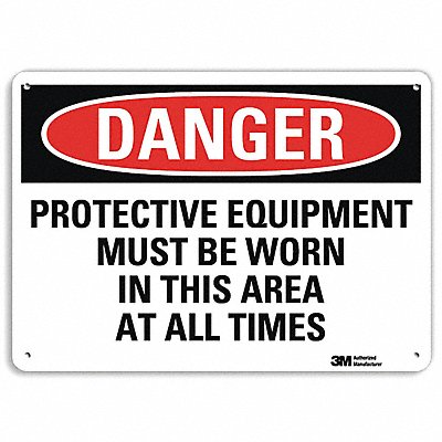 LYLE U31943RA14X10 Danger Sign 10 in x 14 in Aluminum
