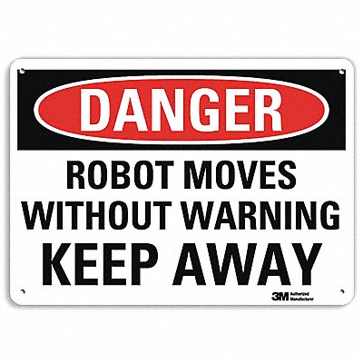 LYLE U31956NP14X10 Danger Sign 10 inx14 in Plastic
