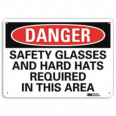 LYLE U31966NA10x7 Danger Sign 7 in x 10 in Aluminum
