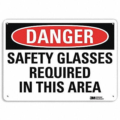 LYLE U31969NA14x10 Danger Sign 10 in x 14 in Aluminum