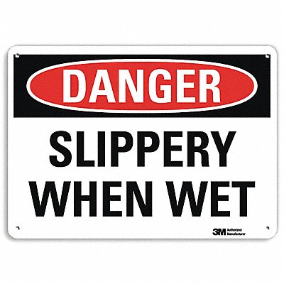 LYLE U31981NA14x10 Danger Sign 10 in x 14 in Aluminum