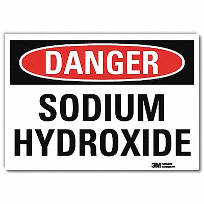 LYLE U31984RD14X10 Danger Sign 10inx14inReflective Sheeting