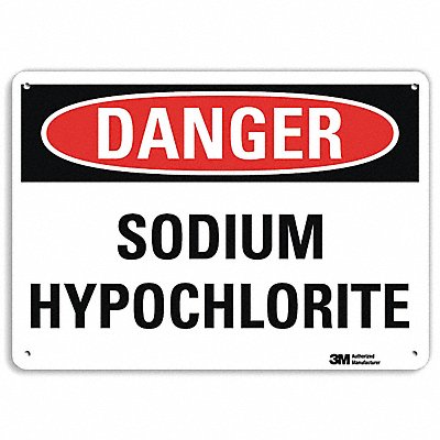 LYLE U31985RA14X10 Danger Sign 10 in x 14 in Aluminum
