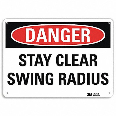 LYLE U31994NP14X10 Danger Sign 10 inx14 in Plastic