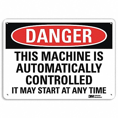 LYLE U32011NA14x10 Danger Sign 10 in x 14 in Aluminum