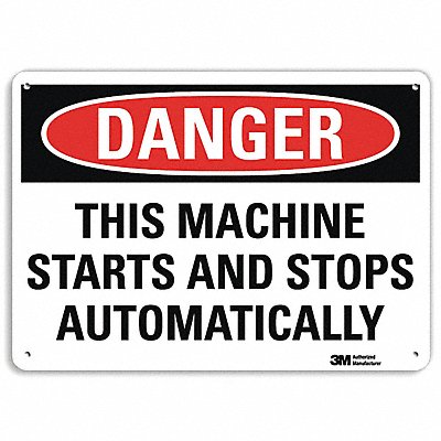 LYLE U32013NP14X10 Danger Sign 10 inx14 in Plastic