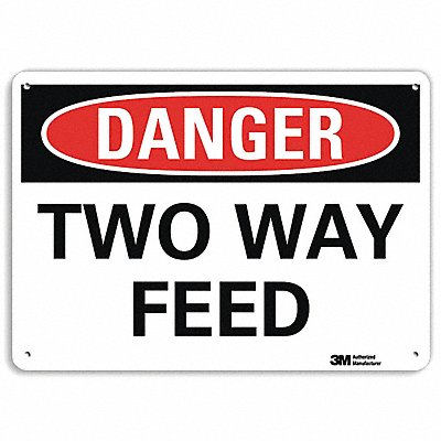 LYLE U32024NA14x10 Danger Sign 10 in x 14 in Aluminum