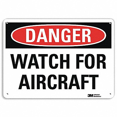 LYLE U32041NP14X10 Danger Sign 10 in x 14 in Plastic