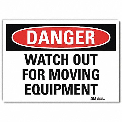 LYLE U32045RD14X10 Danger Sign 10inx14inReflective Sheeting