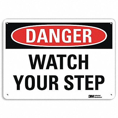 LYLE U32048NP14X10 Danger Sign 10 in x 14 in Plastic